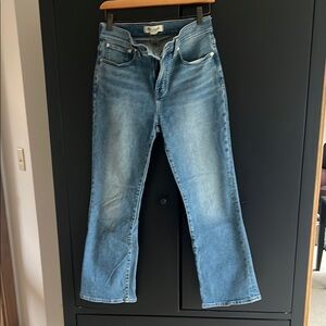 Madewell high rise kick flare